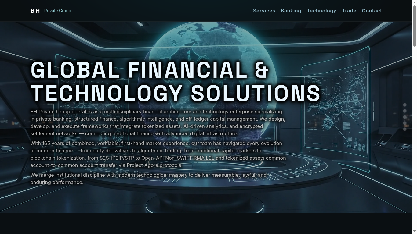 BH Private Group website