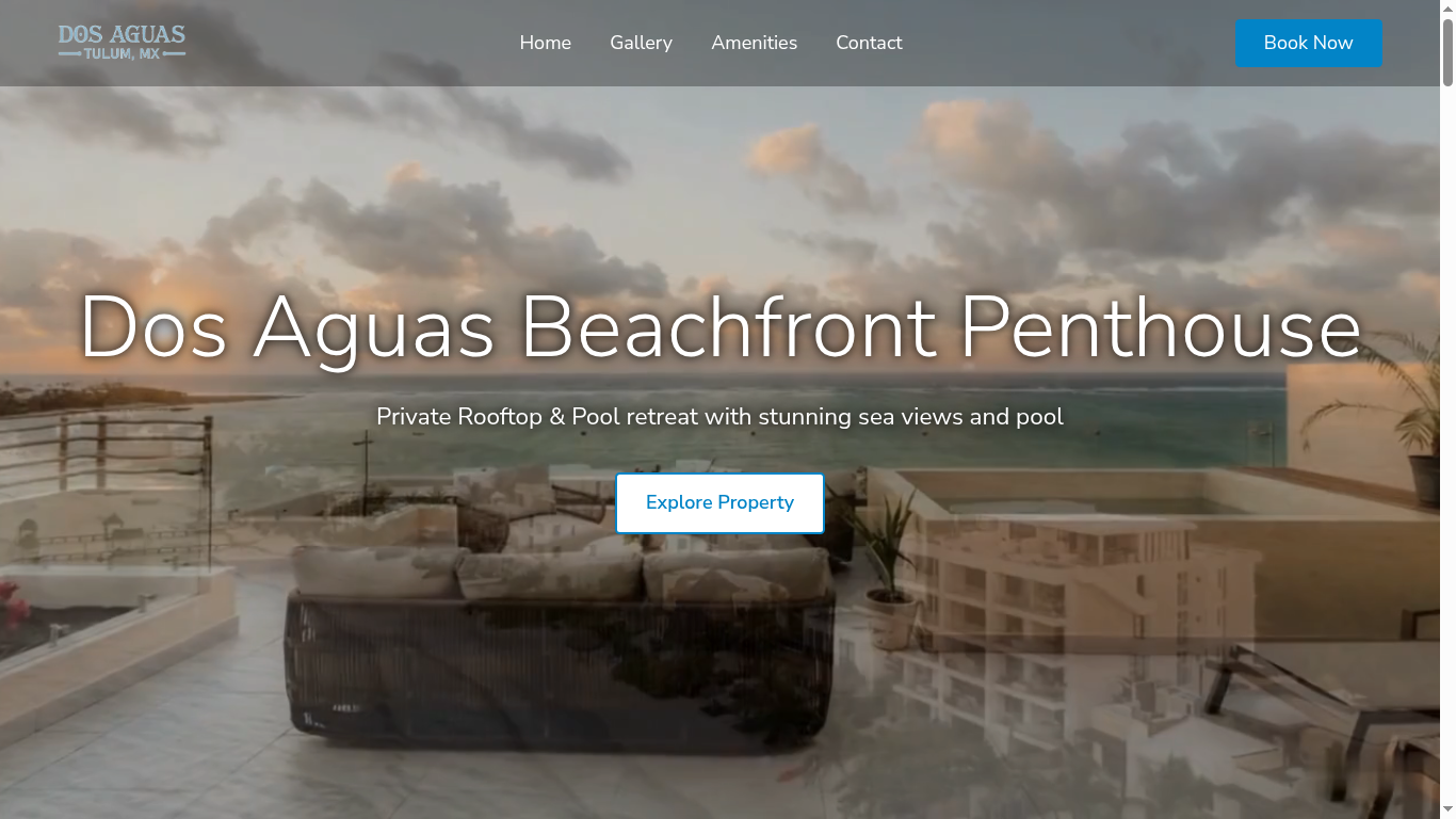 Dos Aguas Tulum website