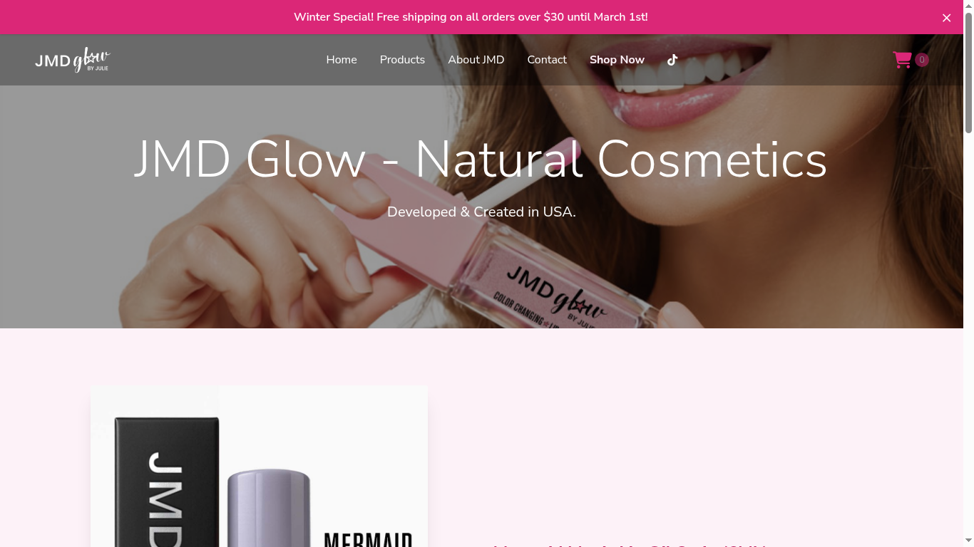 JMD Glow website